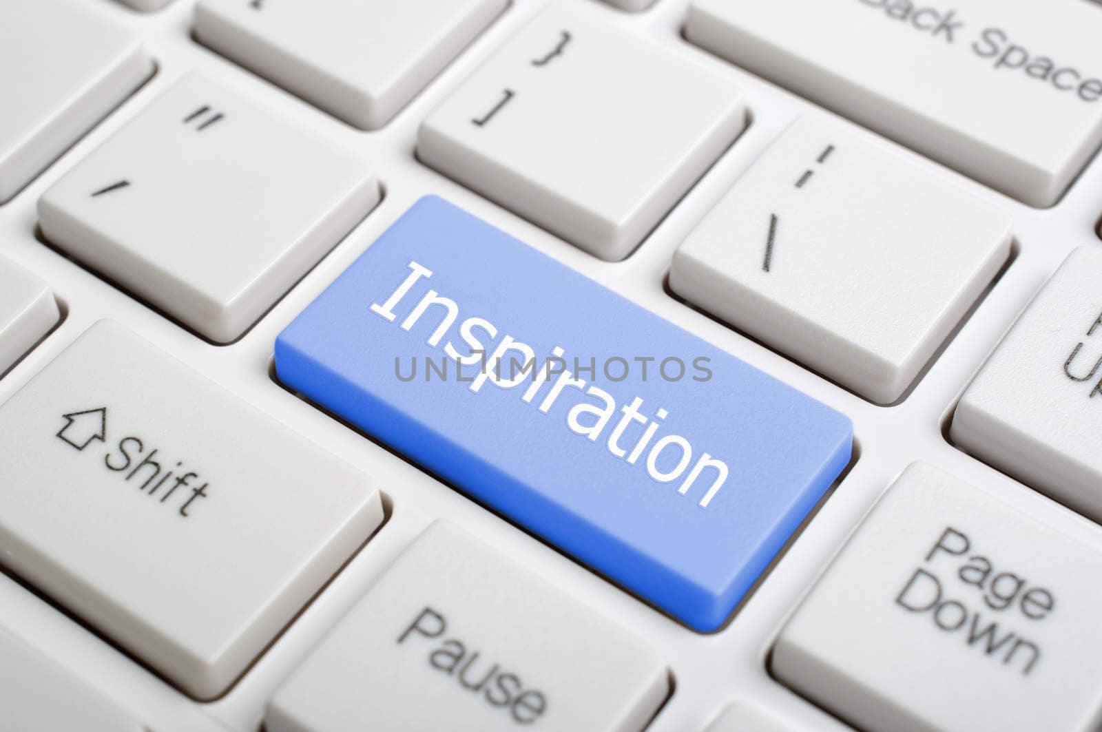 Inspiration on keyboard by payphoto