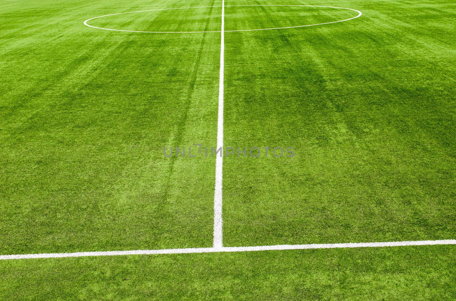 soccerl grass field by hinnamsaisuy