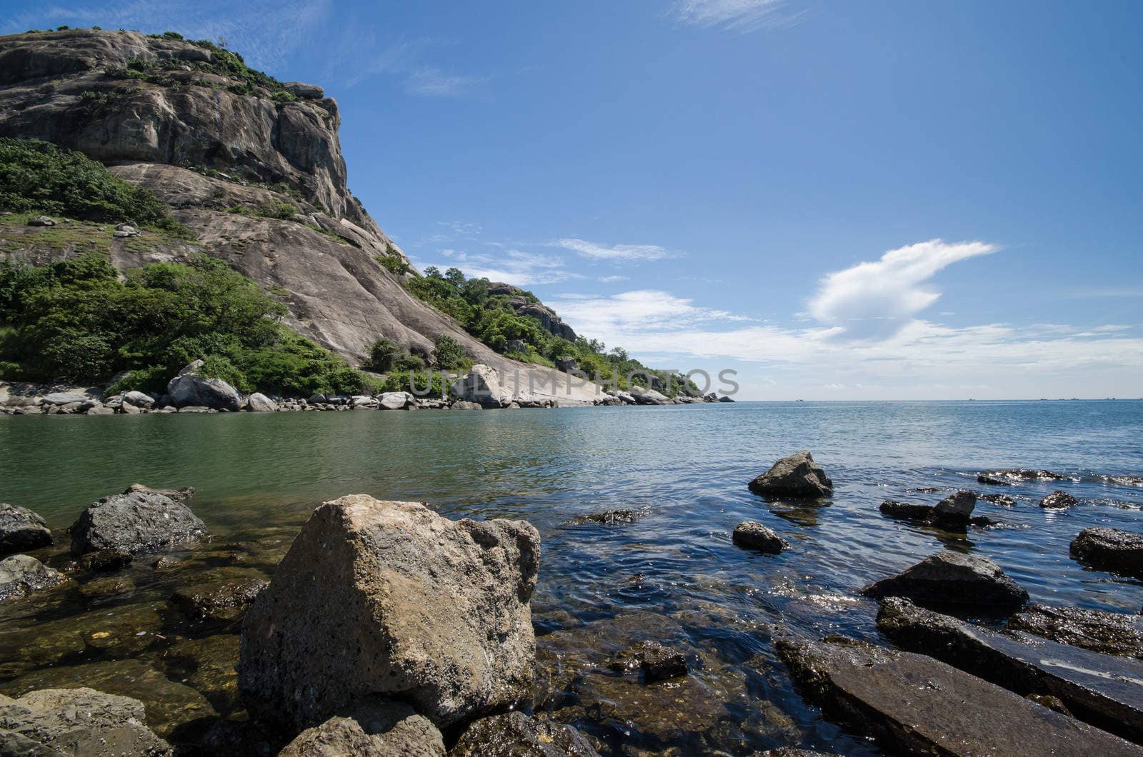 beautiful Hua Hin beach in Thailand