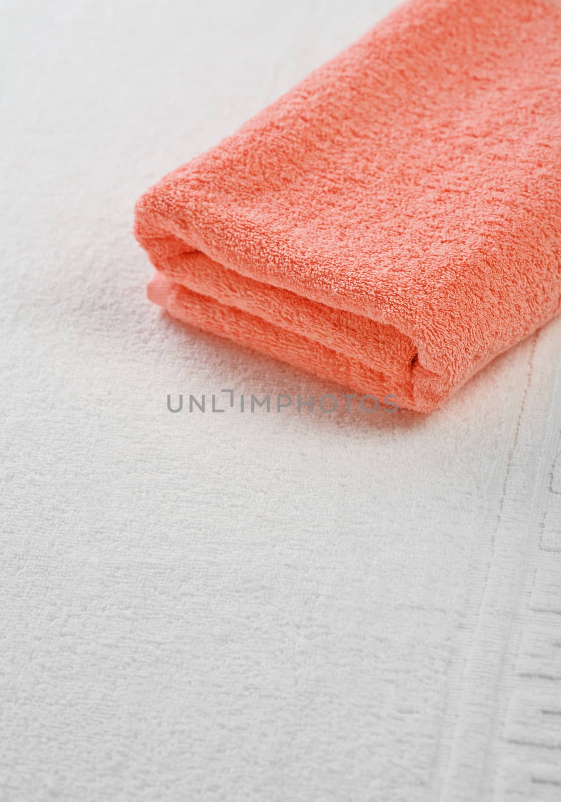 one pink towel