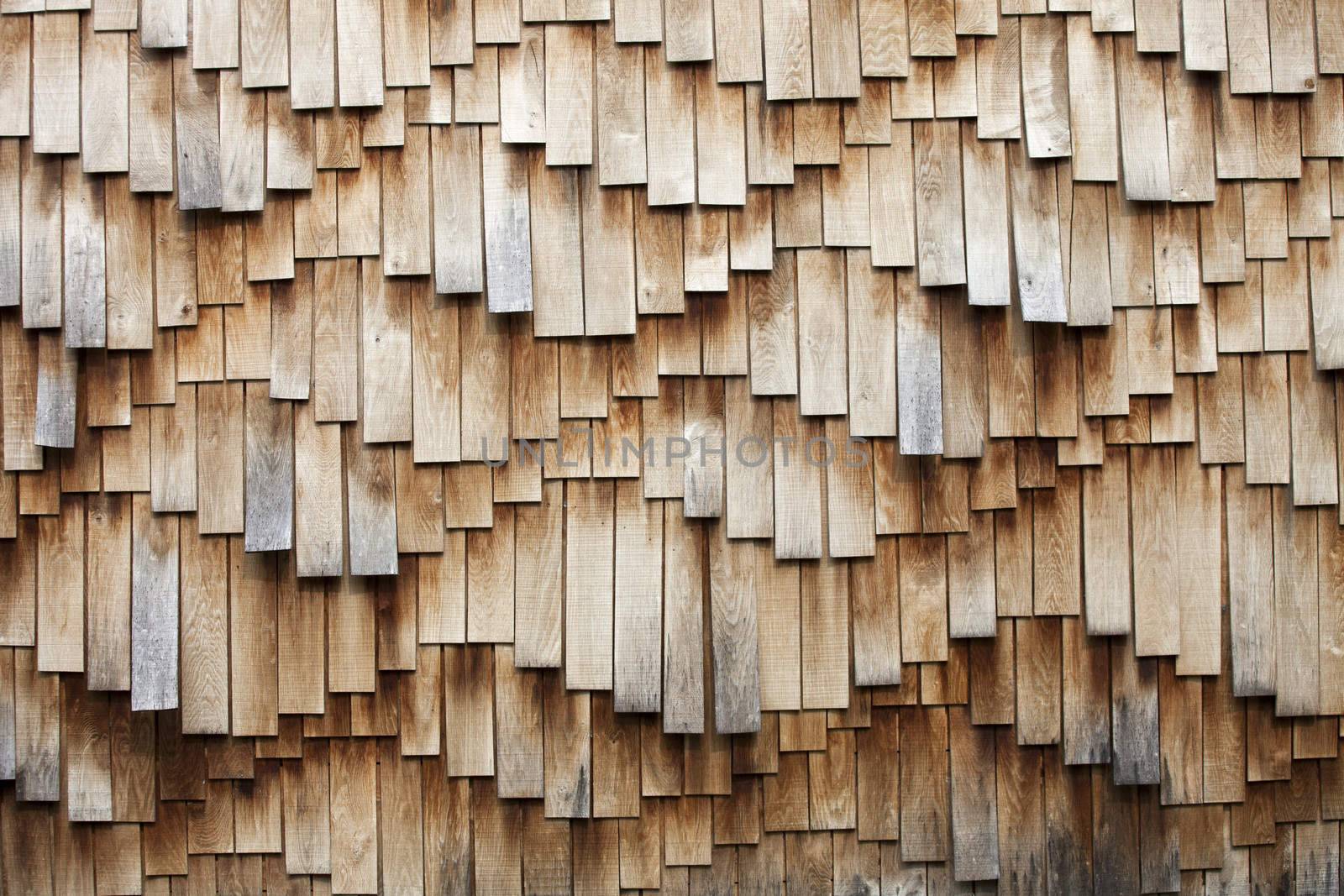 Weathered wooden shingles texture