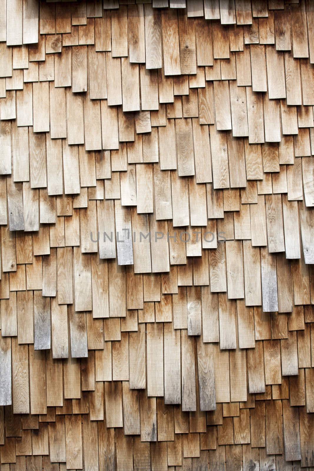 Weathered wooden shingles texture