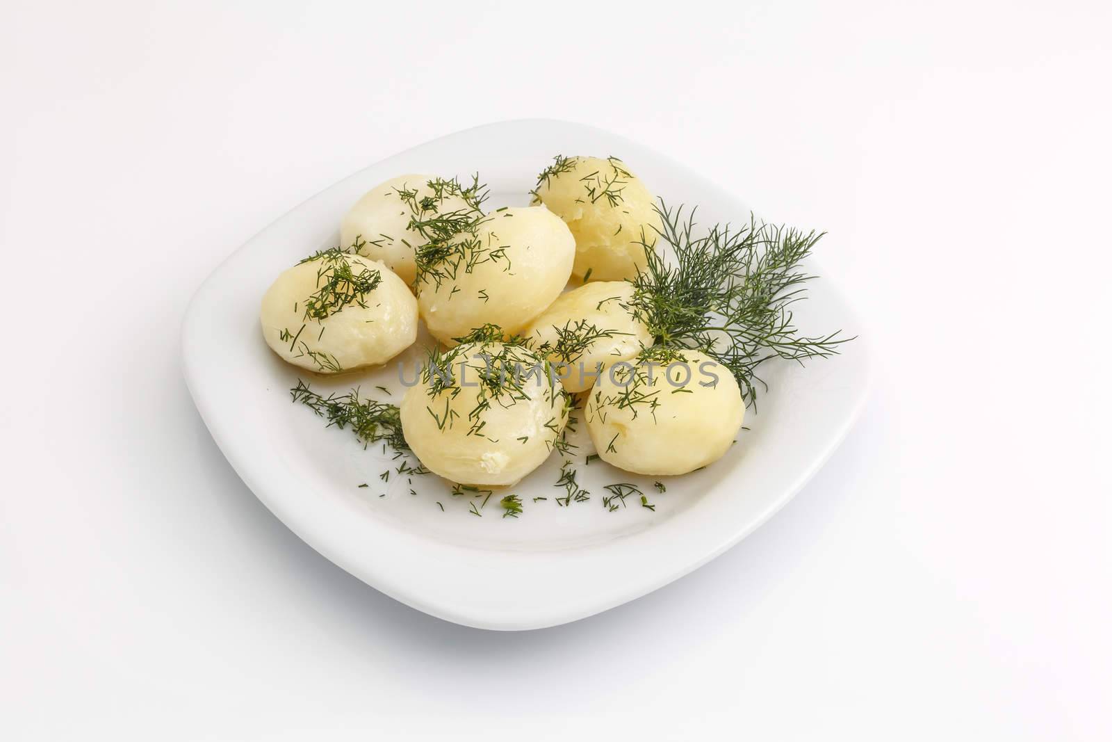 Boiled potatoes with dill by fogen