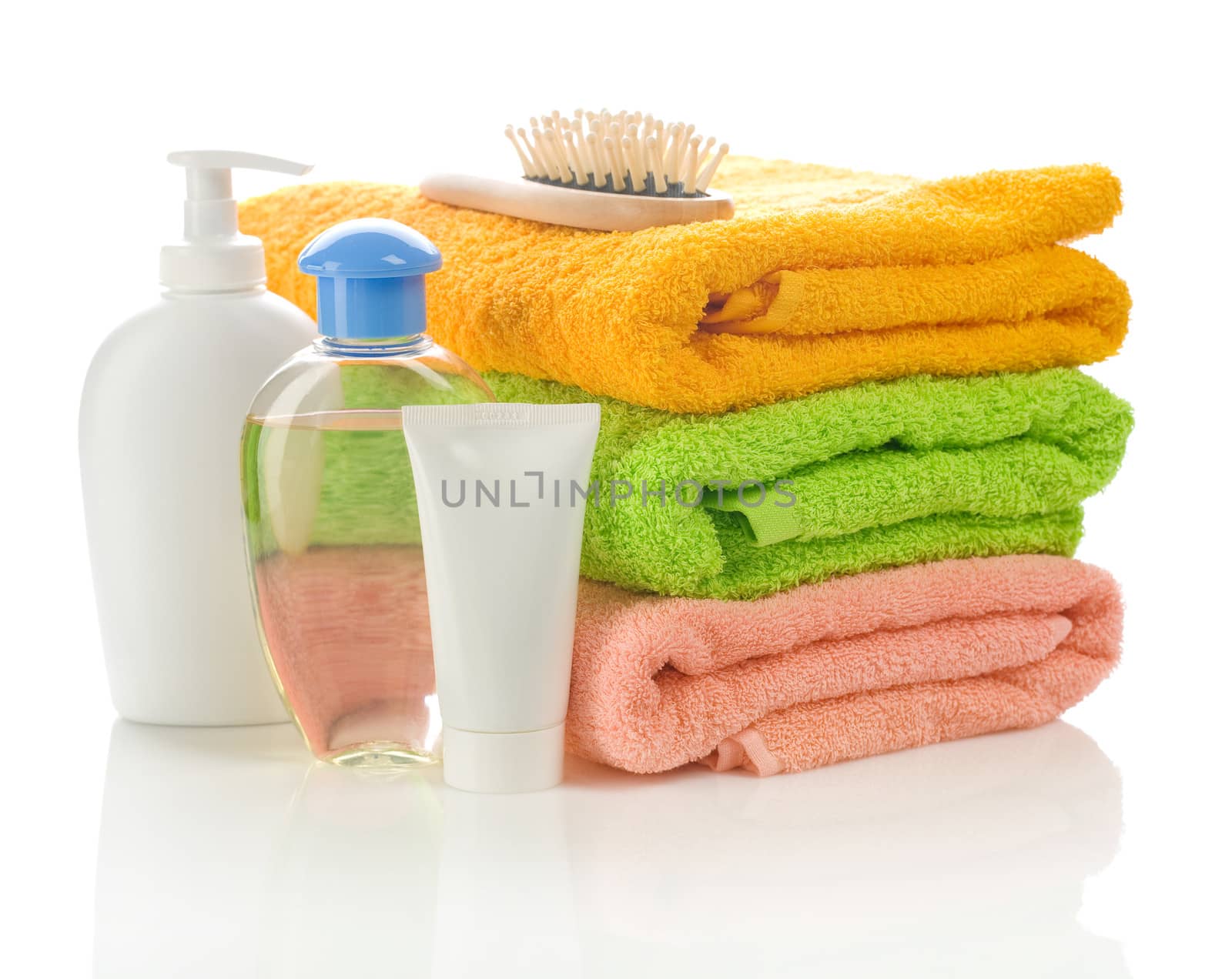 set of bathing accessories