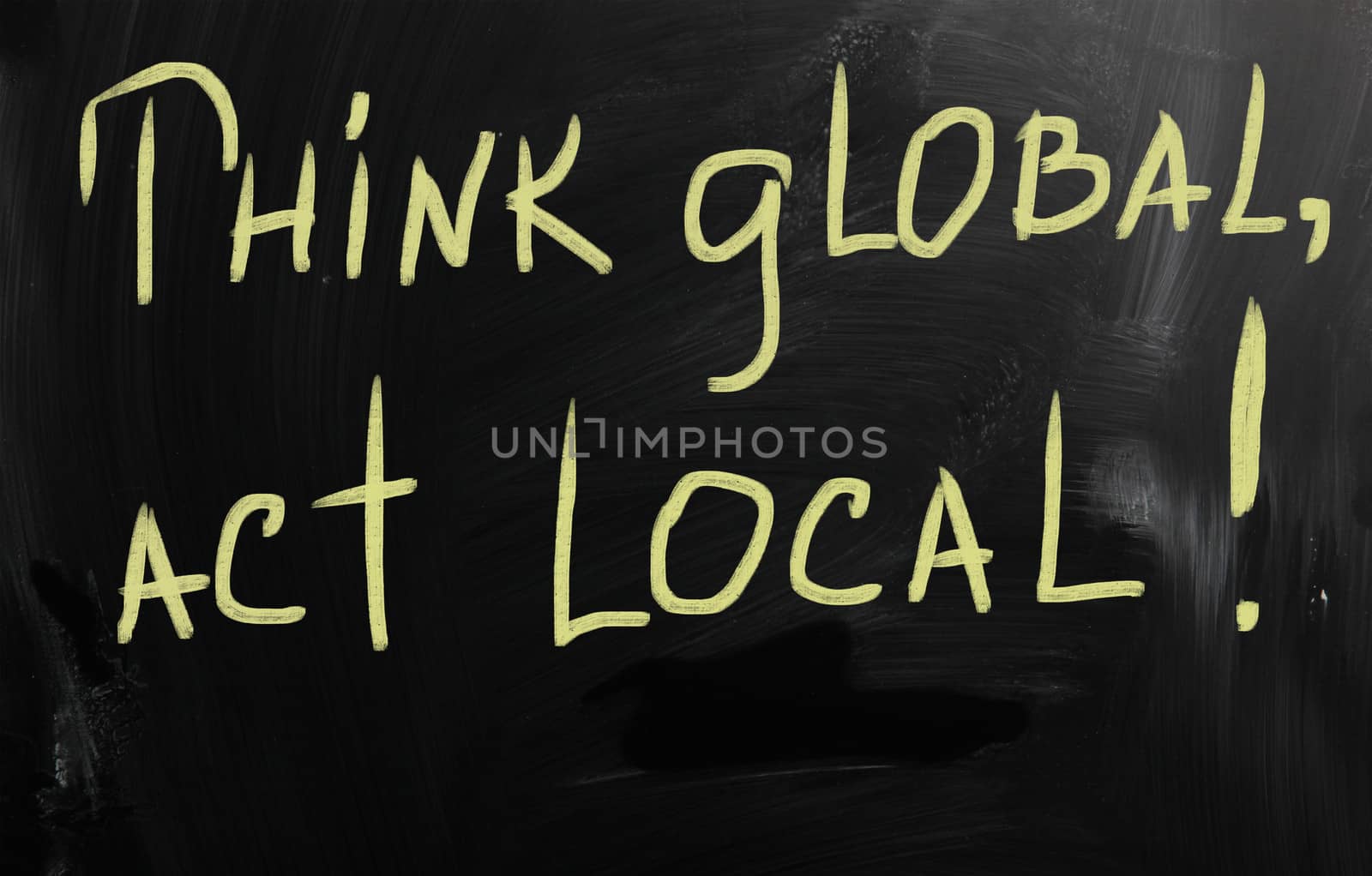 think global act local marketing business concept