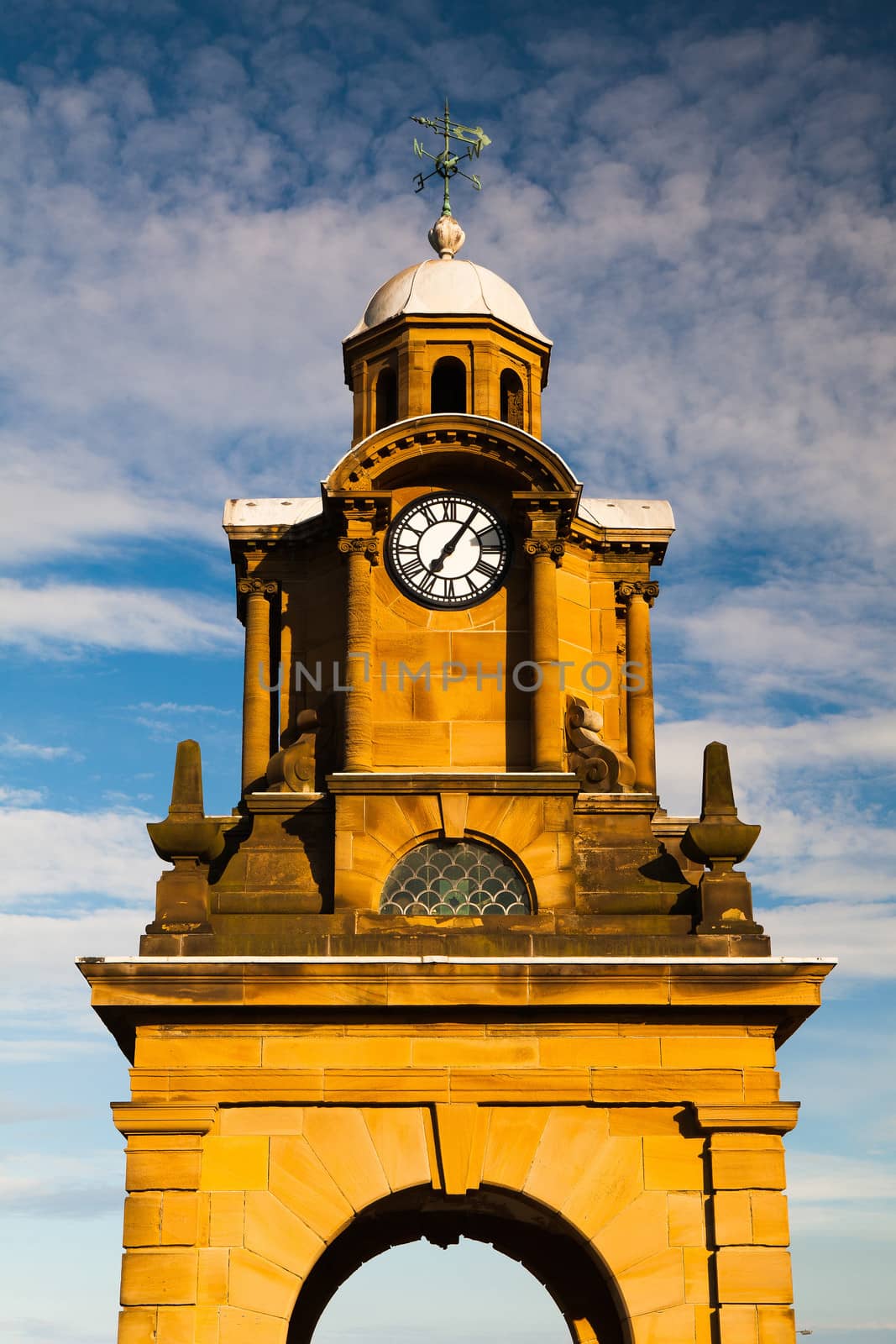 Holbeck Clock Tower in Scarborough in Great Britain