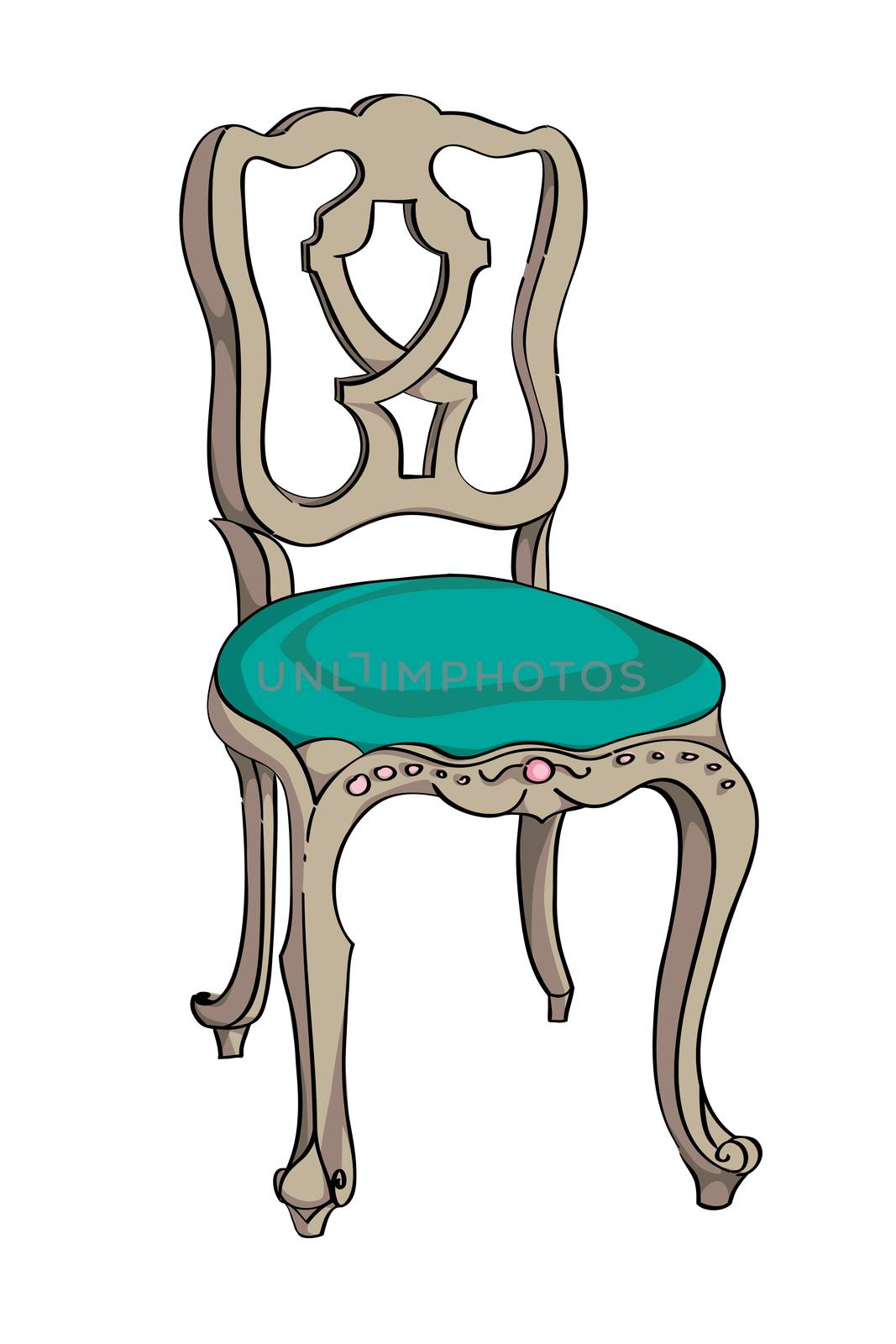 baroque chair by catacos