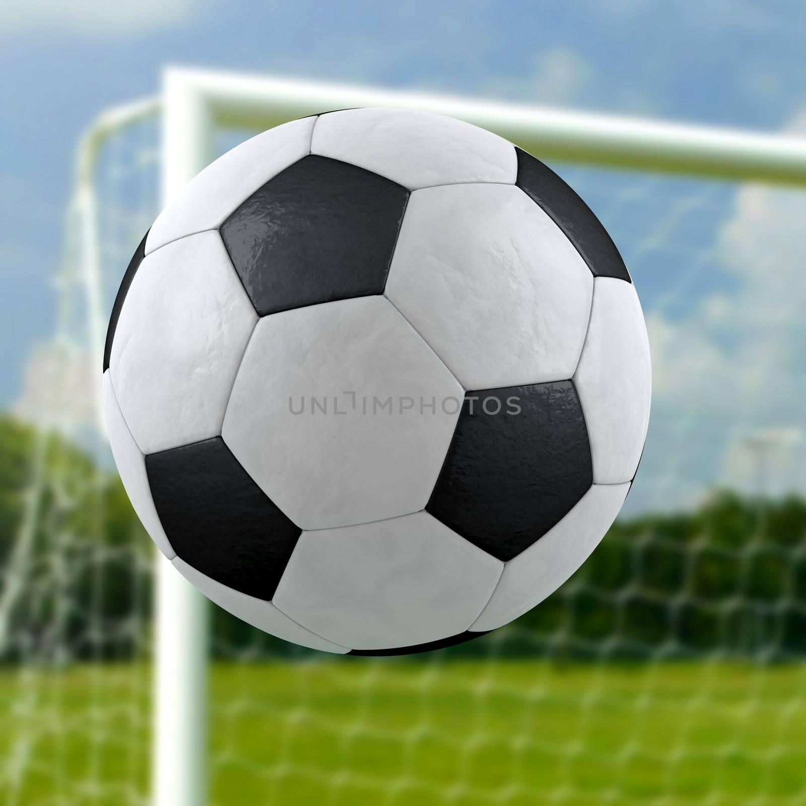 Football goal by dynamicfoto