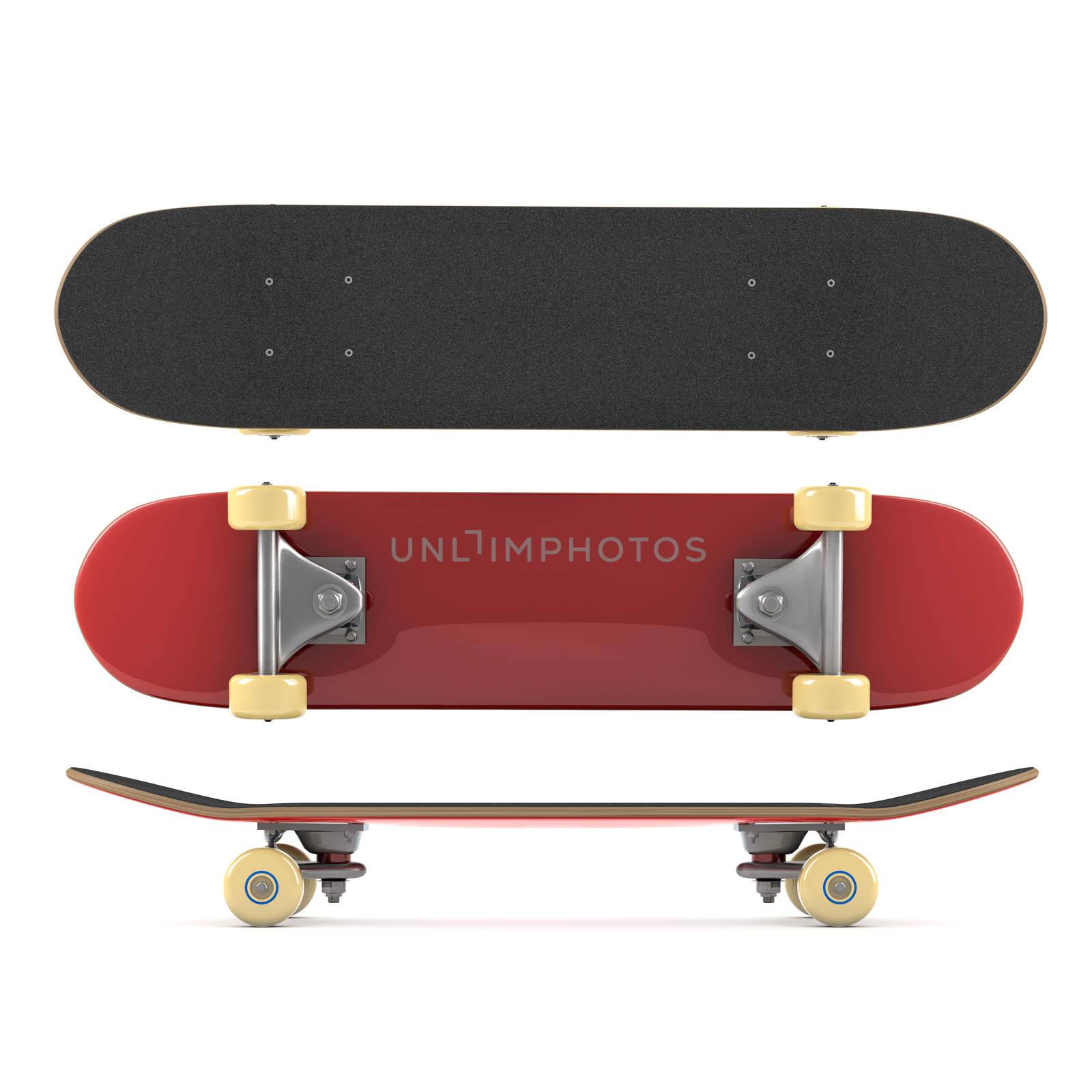 Skateboard isolated on white background