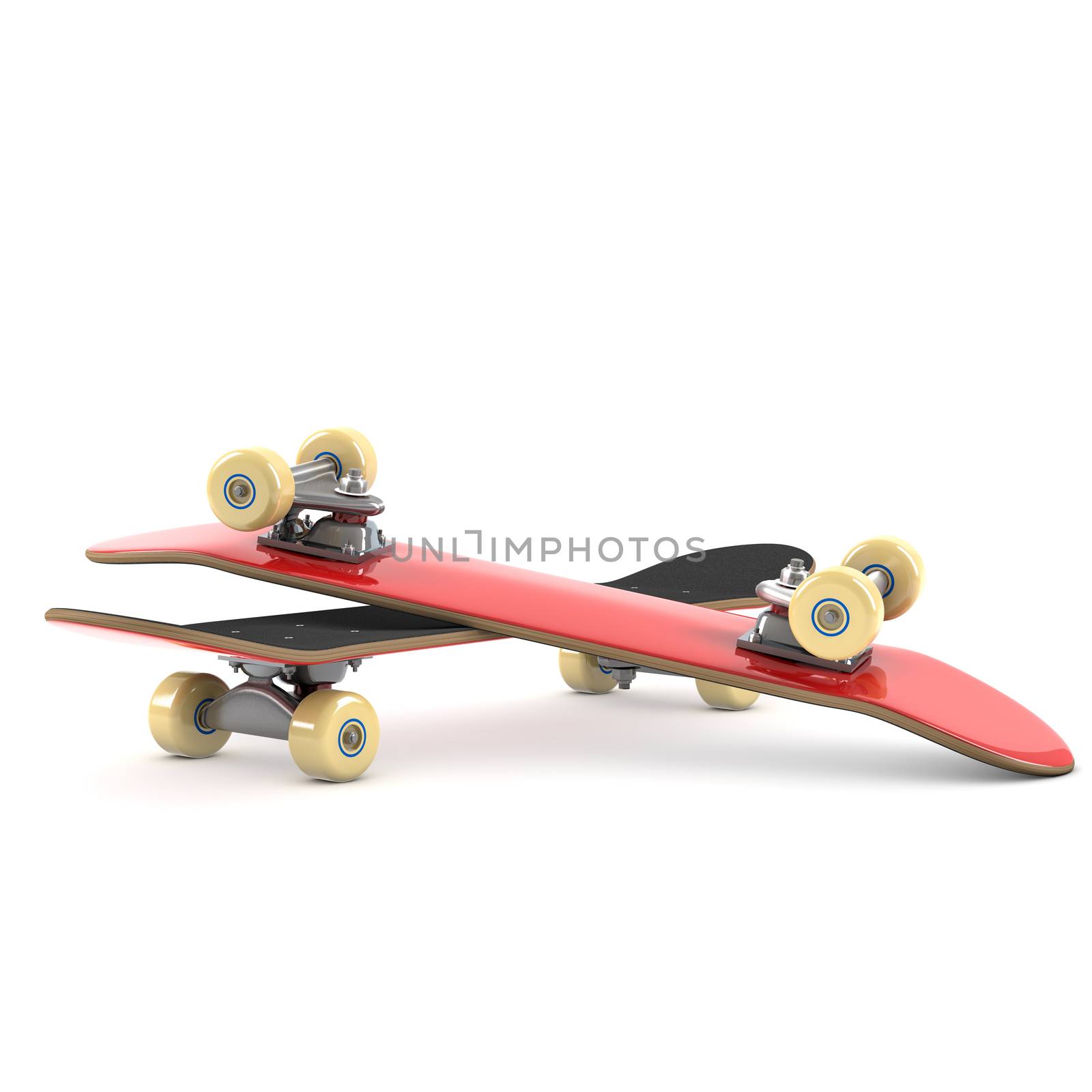 Skateboard isolated on white background