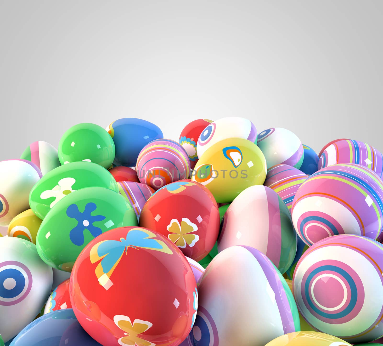 Easter eggs background by dynamicfoto