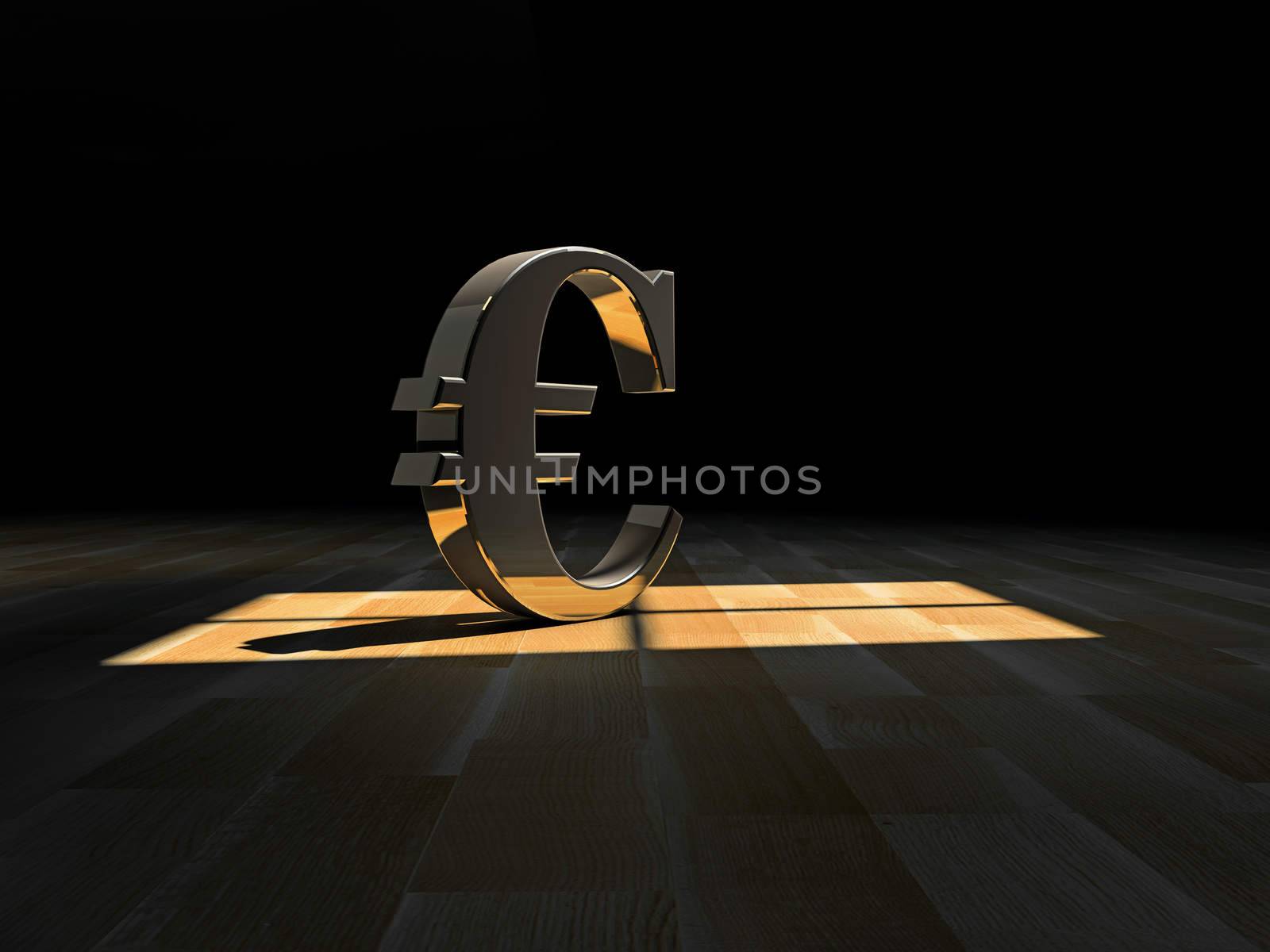 Euro symbol by dynamicfoto