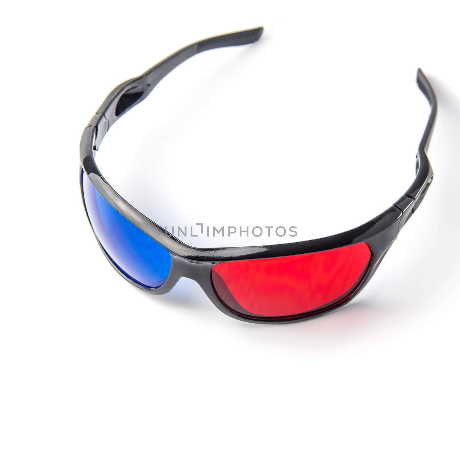 3d glasses  on white background