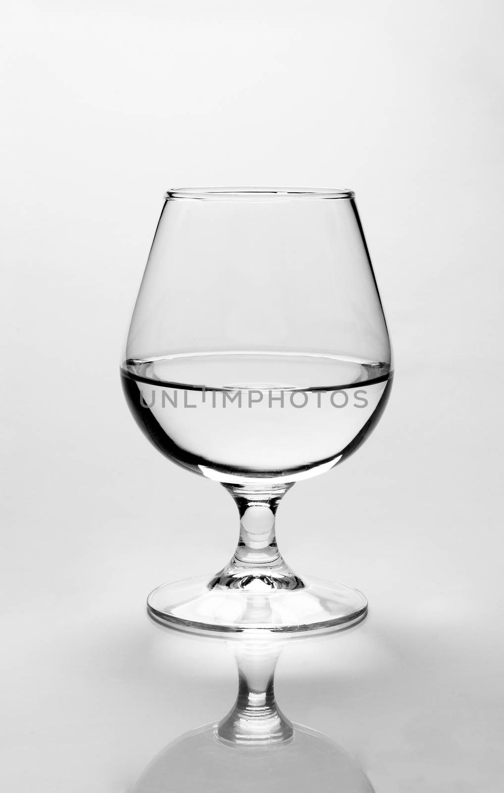 Crystal clear glass of water