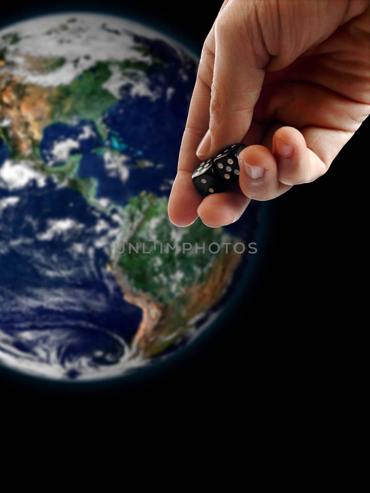 Dice and the earth by dynamicfoto