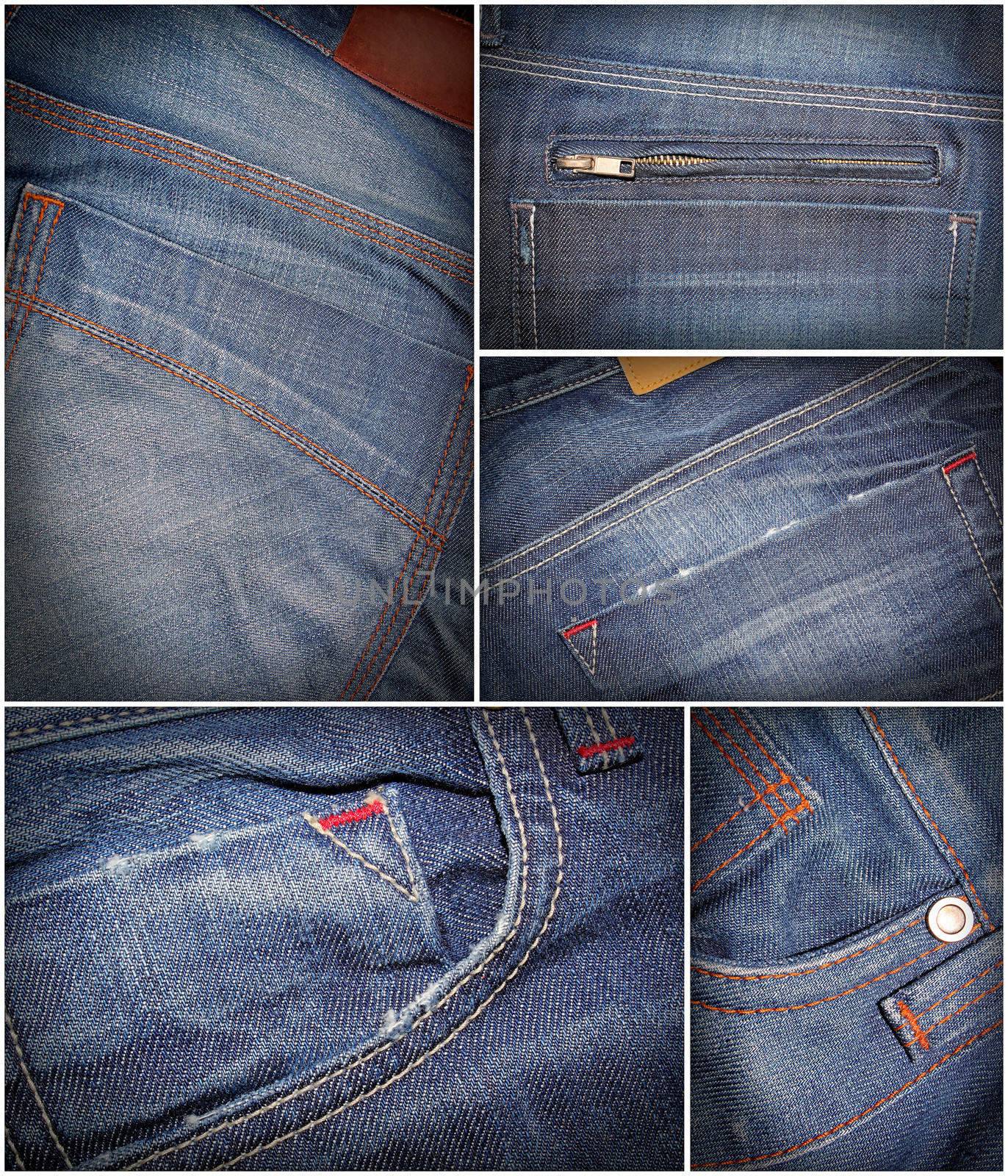 Jeans fassion collage by dynamicfoto