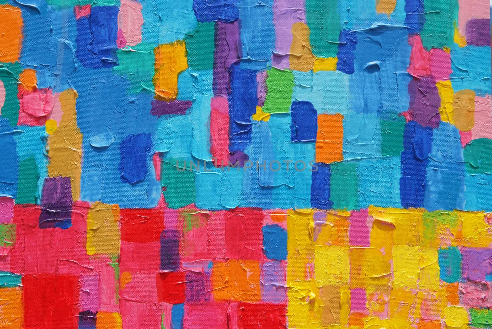 Red,Yellow & Blue Painting  by opasstudio