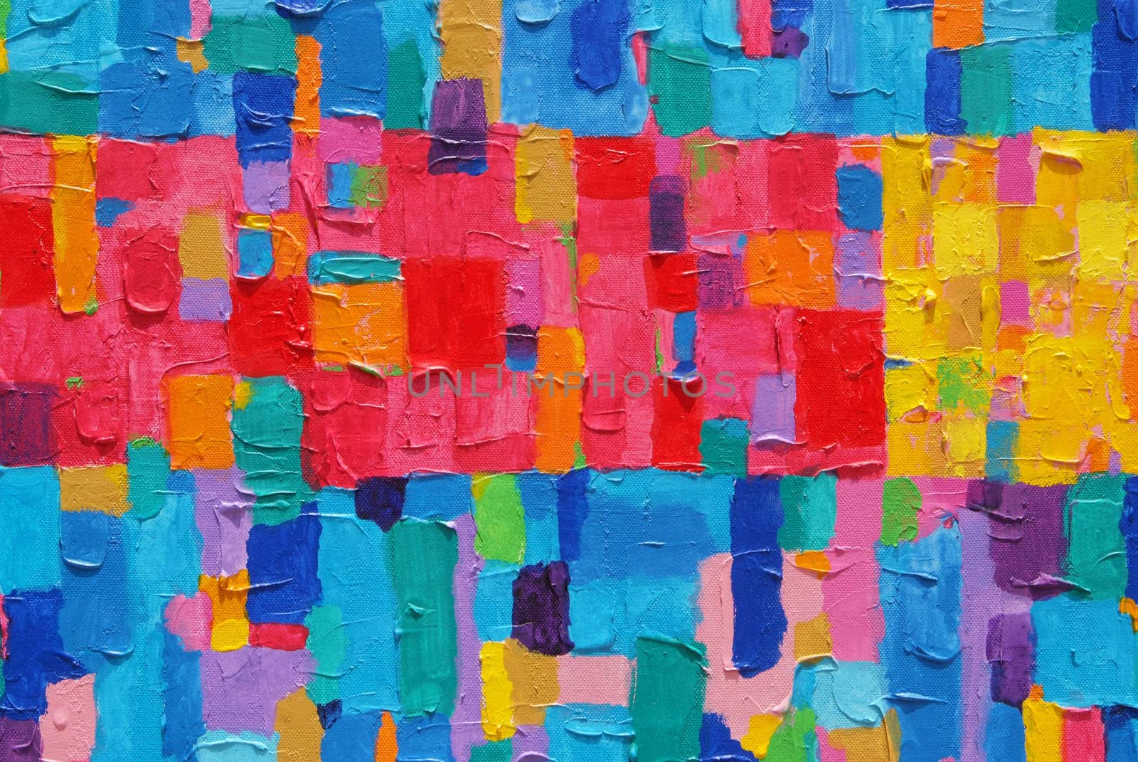 Red,Yellow & Blue Painting  by opasstudio