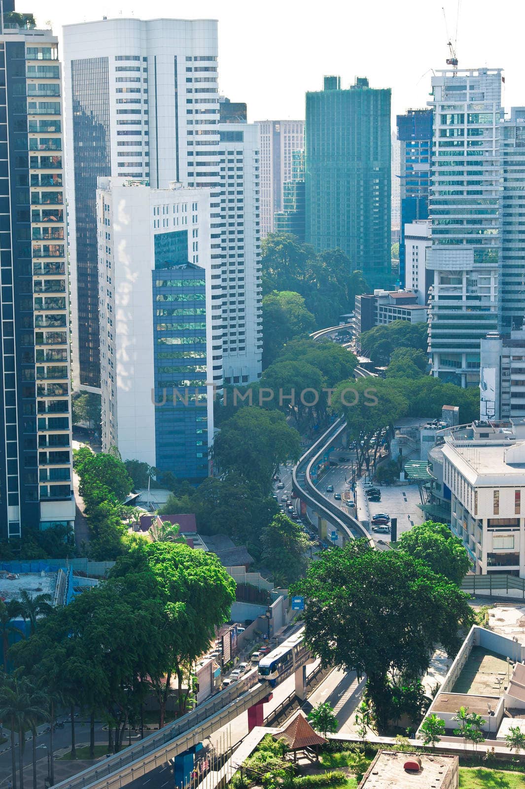 Aerial view of Kuala Lumpur. Malaysia