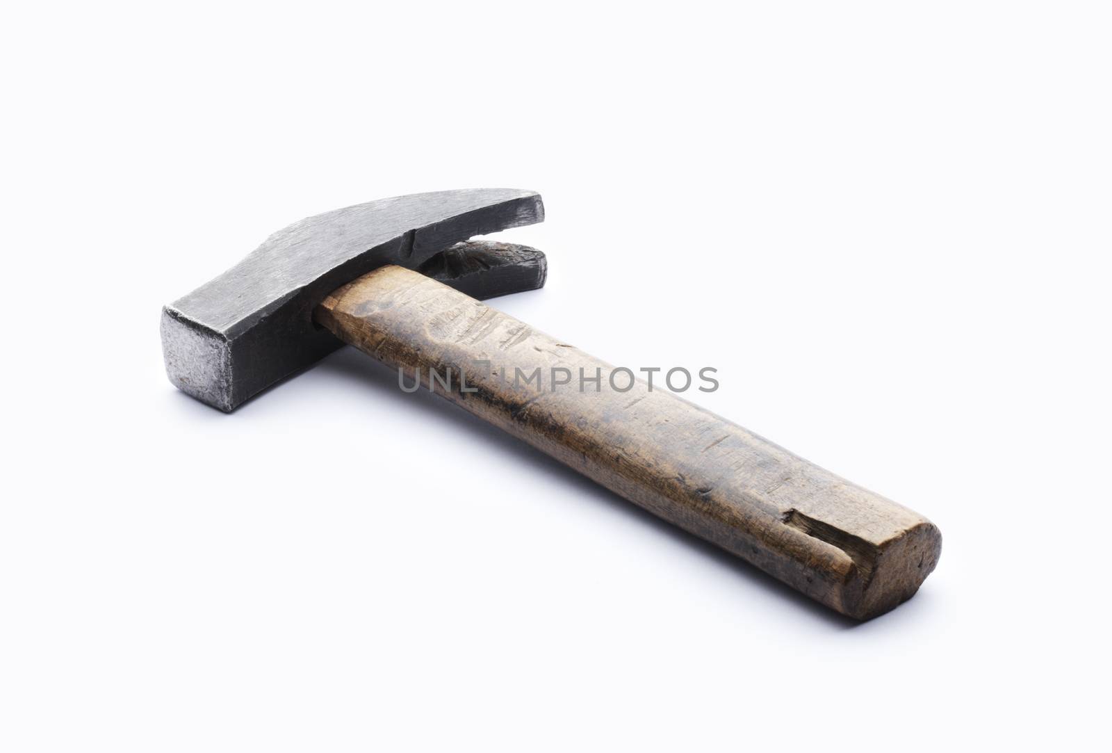 Work Tools: Hammer on white background