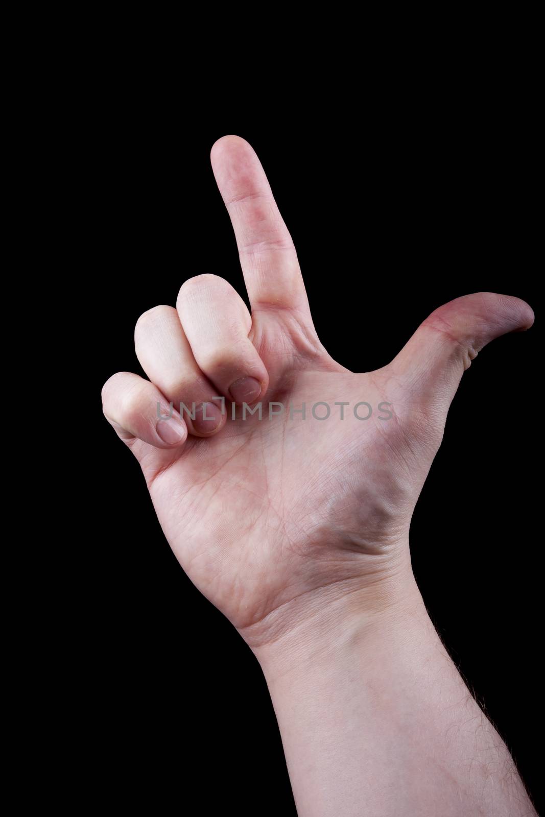 Hand sign showing 