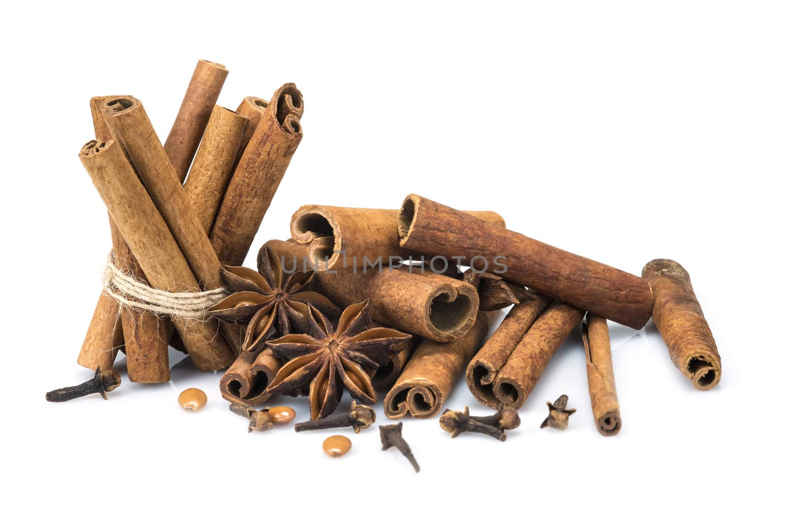 Cinnamon with star anise and clove by angelsimon