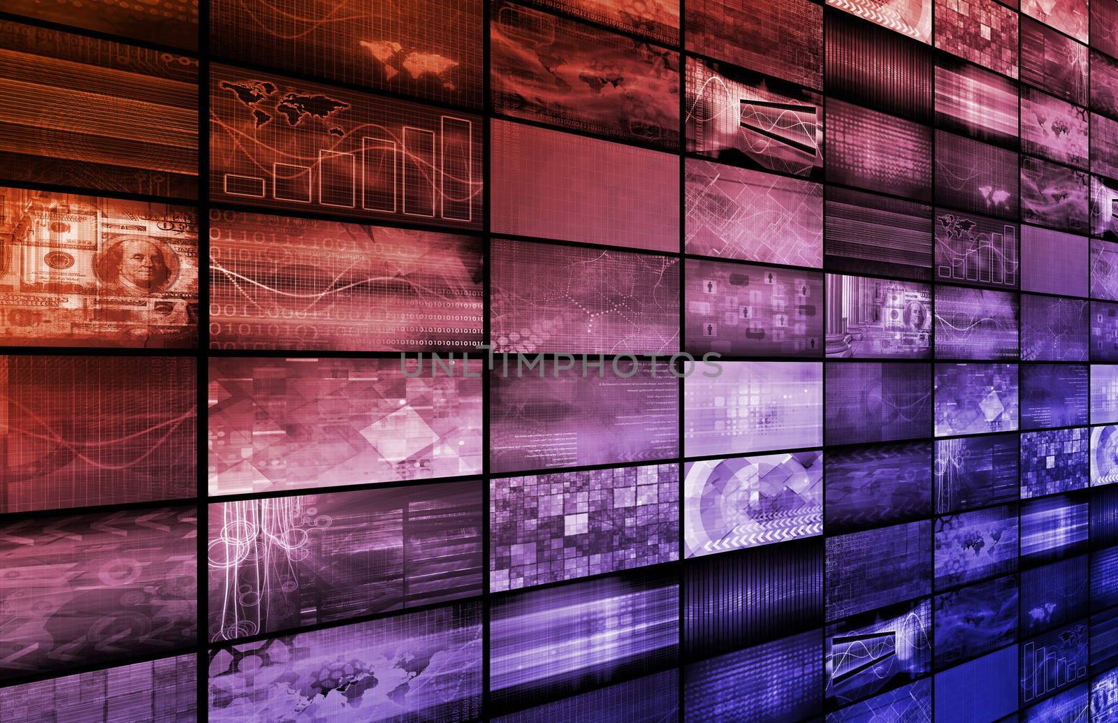 Technology Background as a Digital Abstract Art