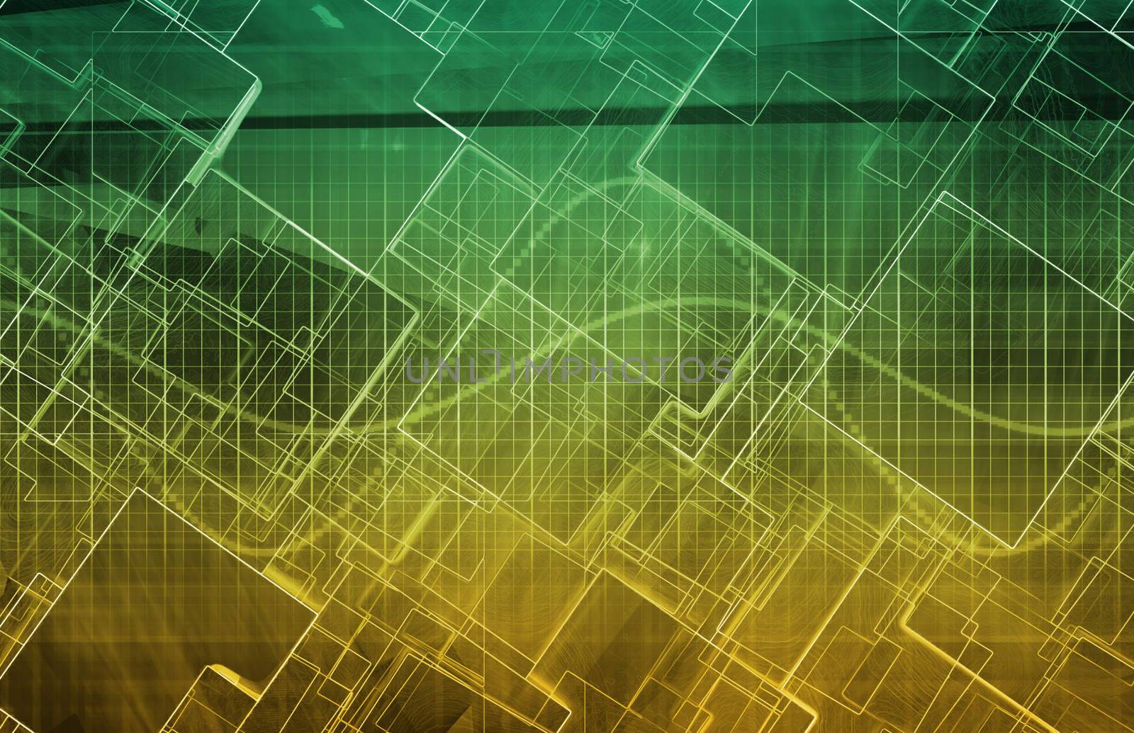Futuristic Background as a Network Concept Art