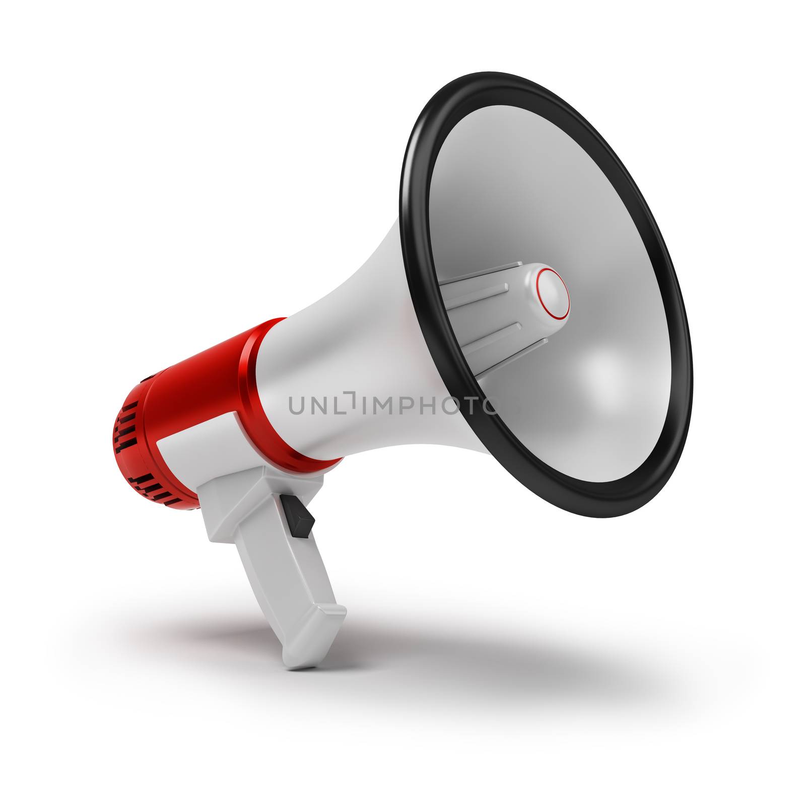 Megaphone. 3d image. Isolated white background.