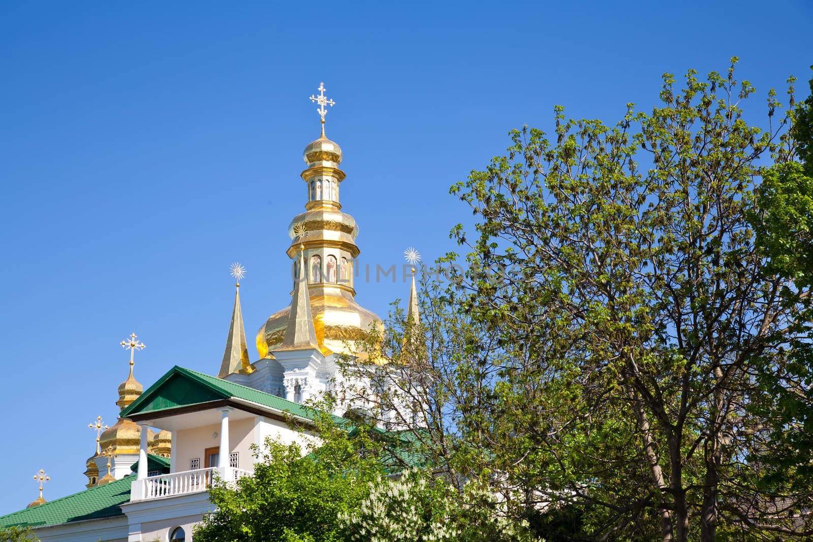 Kyiv Pechersk Lavra golden dome by RawGroup