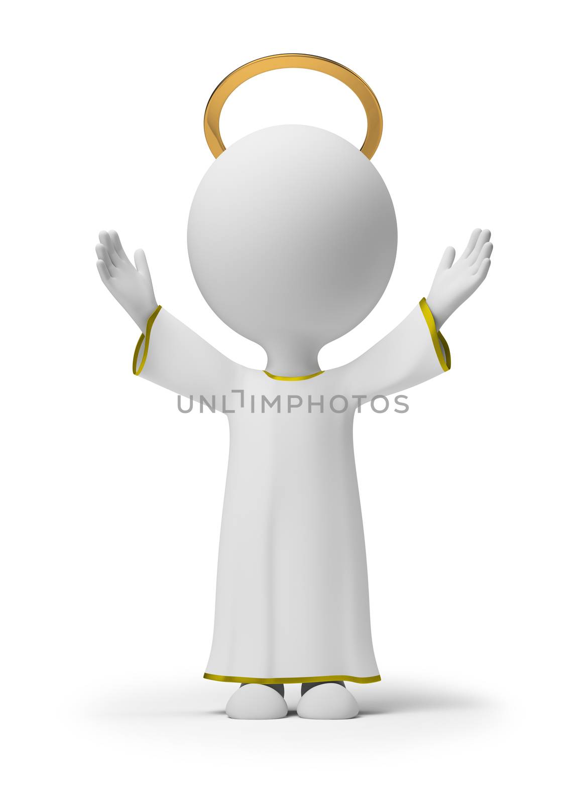 3d small people - God by Anatoly