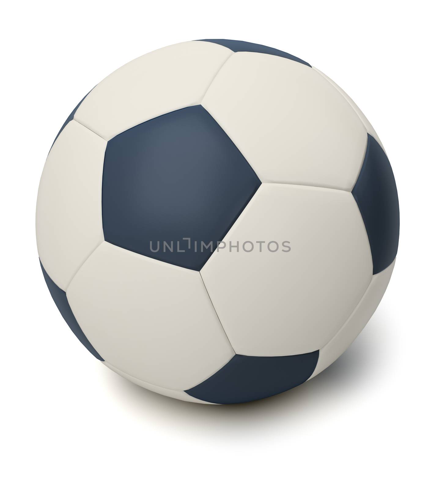 Soccer ball. 3d image. Isolated white background.
