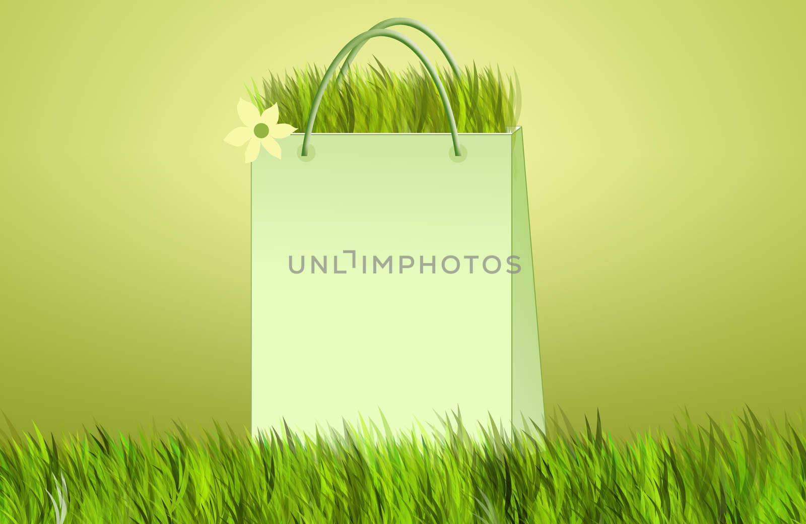 green ecobag for ecology by sognolucido