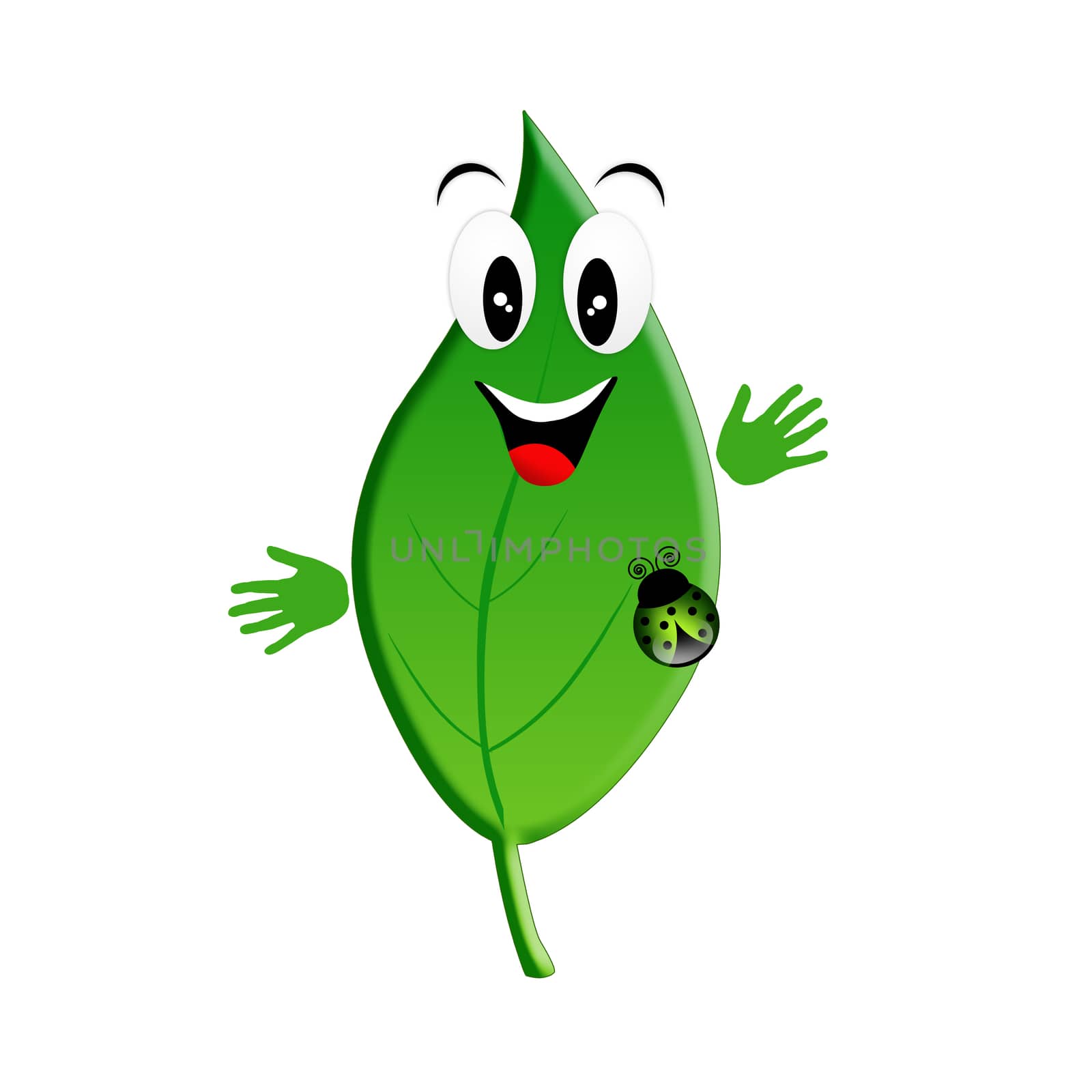 Green leaf for ecology