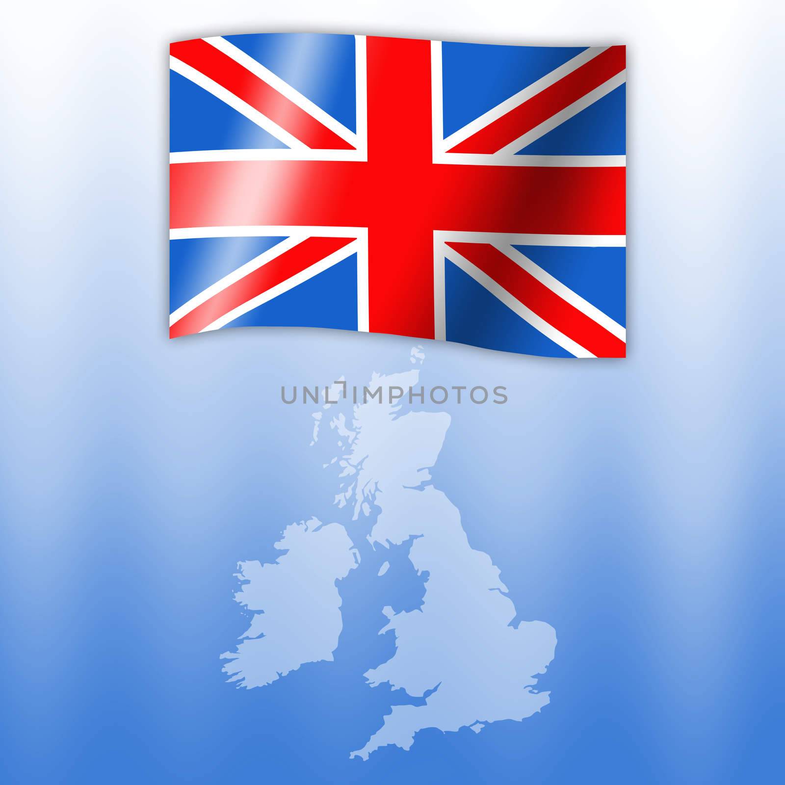flag of United Kingdom by sognolucido