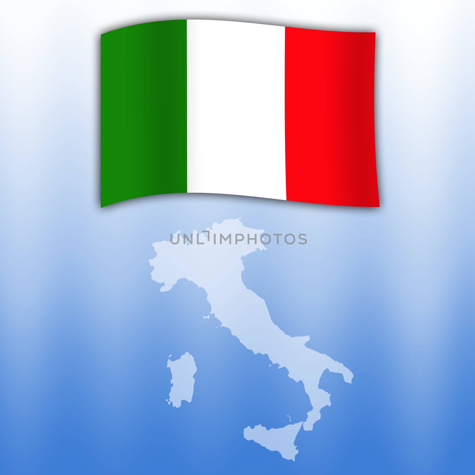 flag of Italy by sognolucido