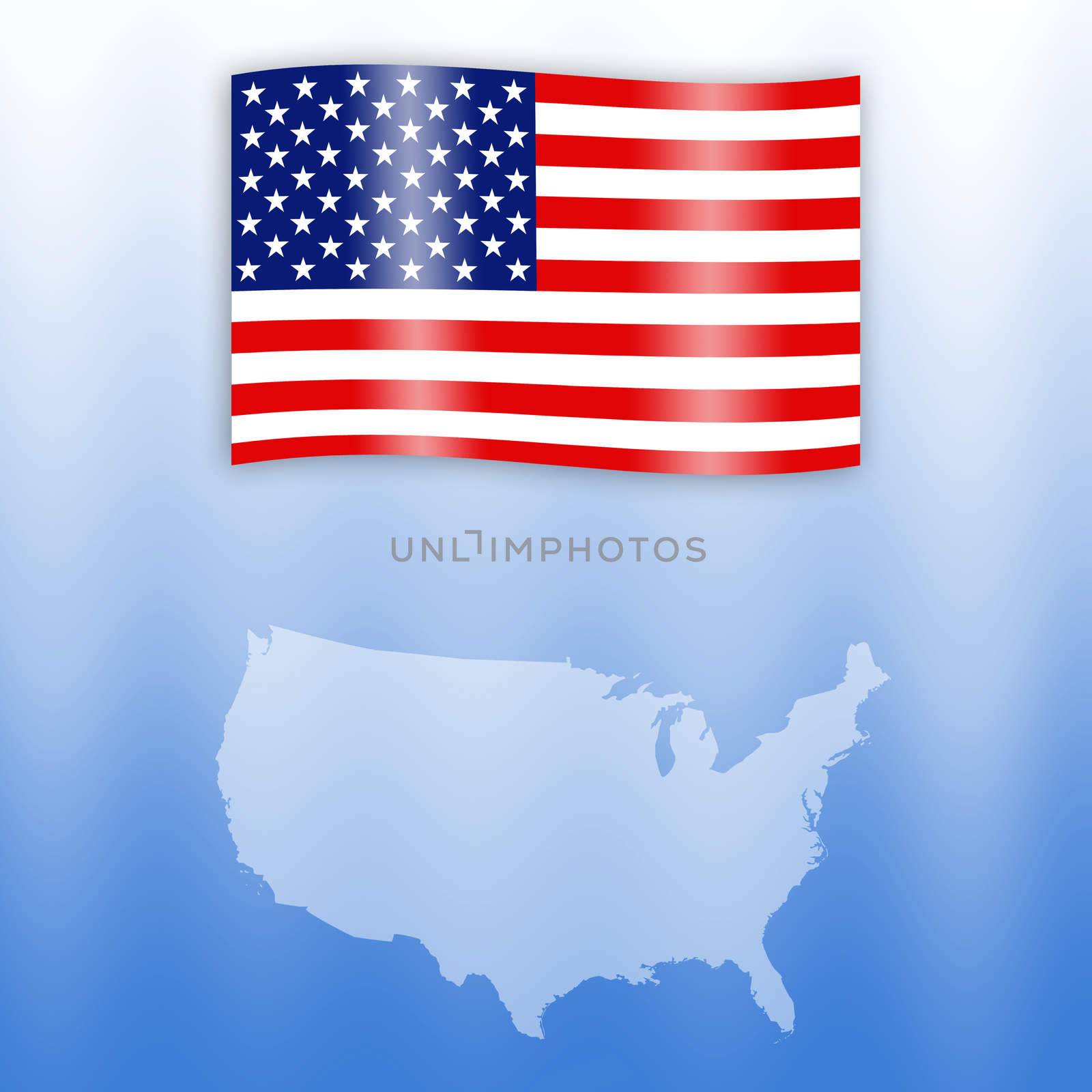 flag of United States by sognolucido