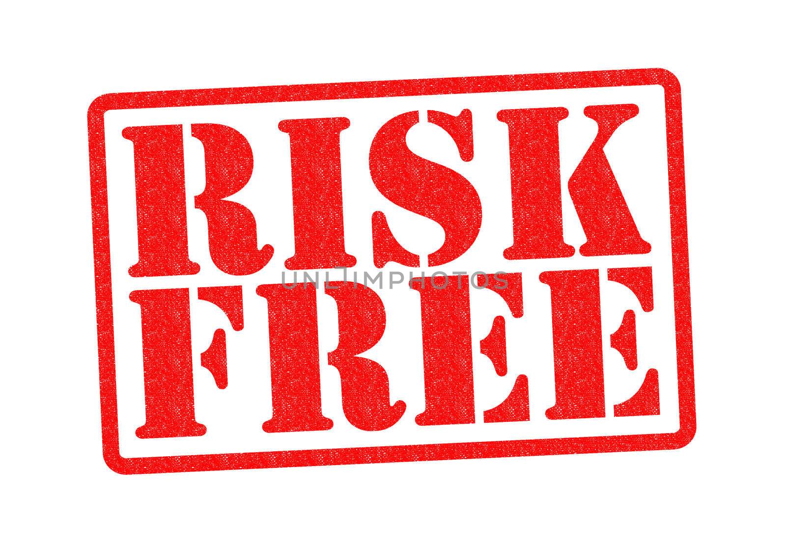 RISK FREE Rubber Stamp over a white background.