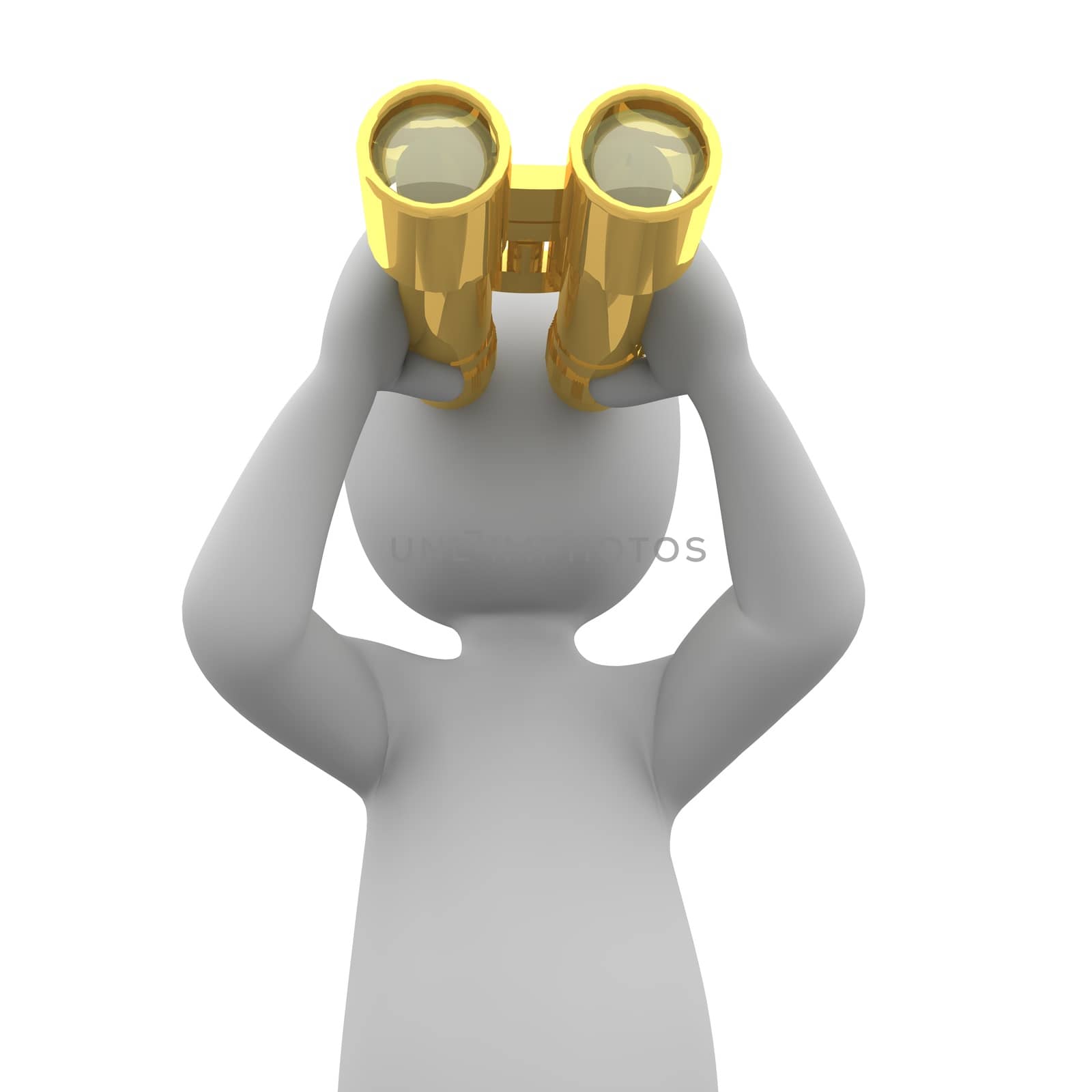 golden binoculars by 3DAgentur