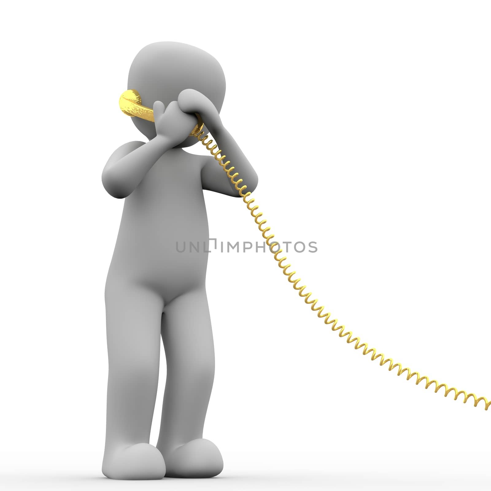 Calls with a golden phone is the luxury of communication