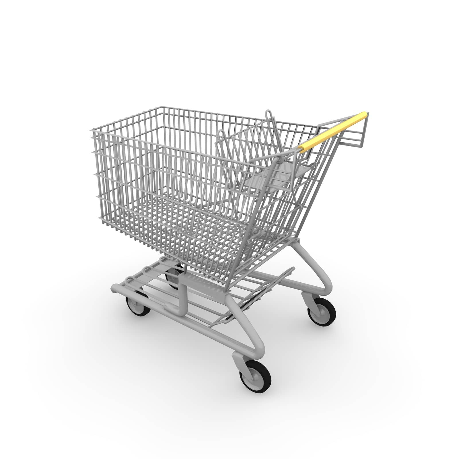 Shopping cart made ������of gold is a wonderful windfall and very luxurious.