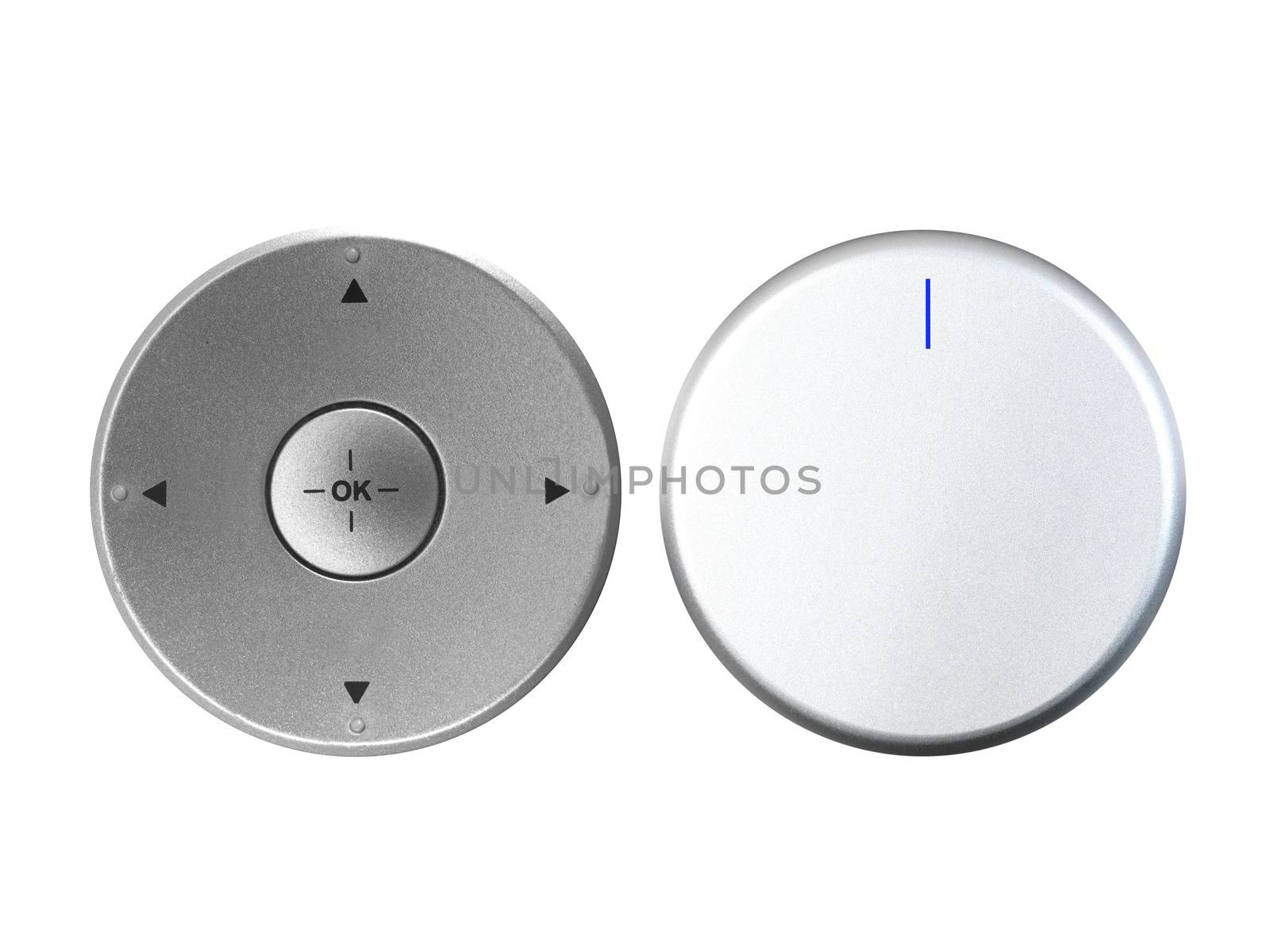 A control dial isolated against a white background