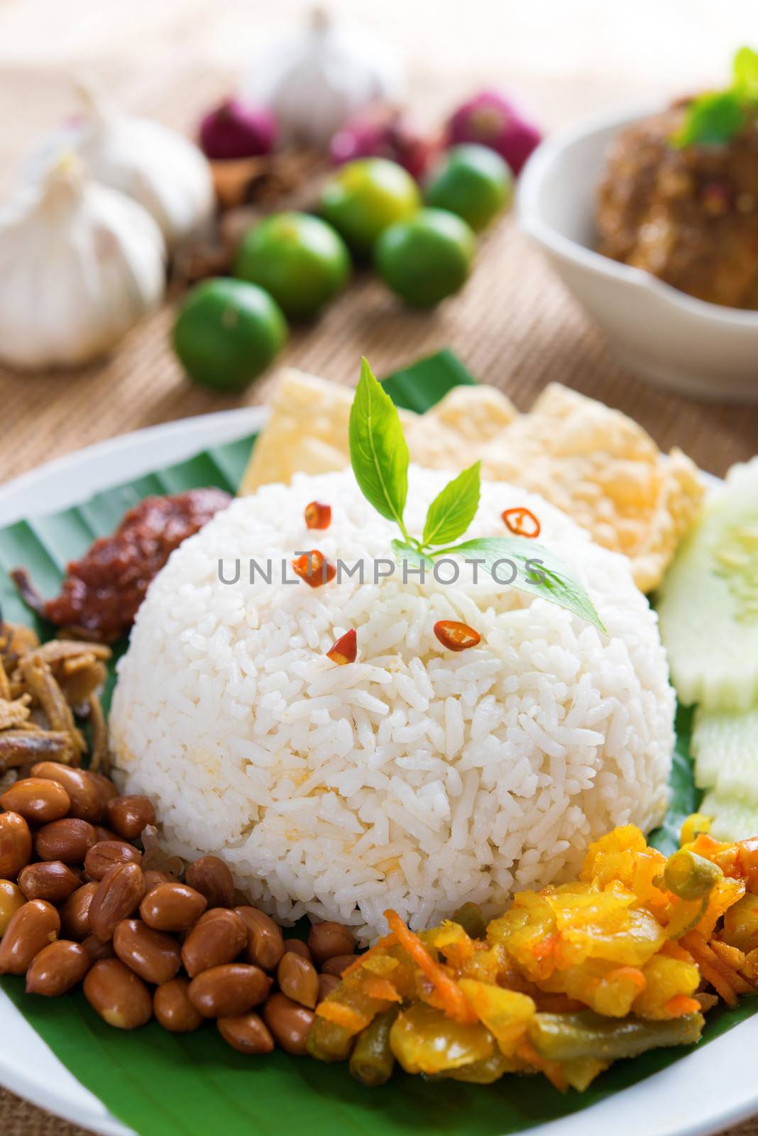 Malay food nasi lemak kukus by szefei