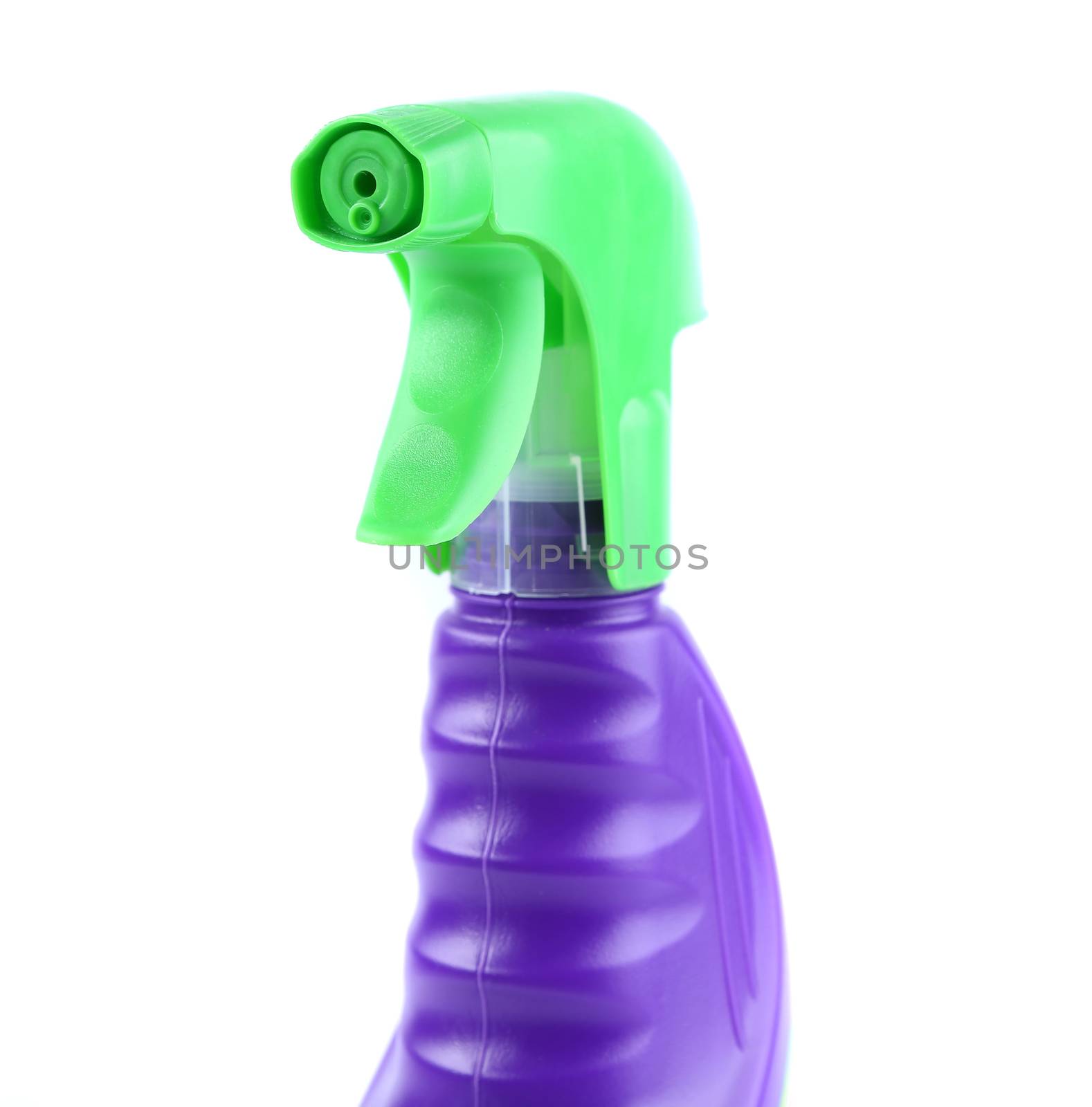 Spray from a bottle of cleaner by indigolotos