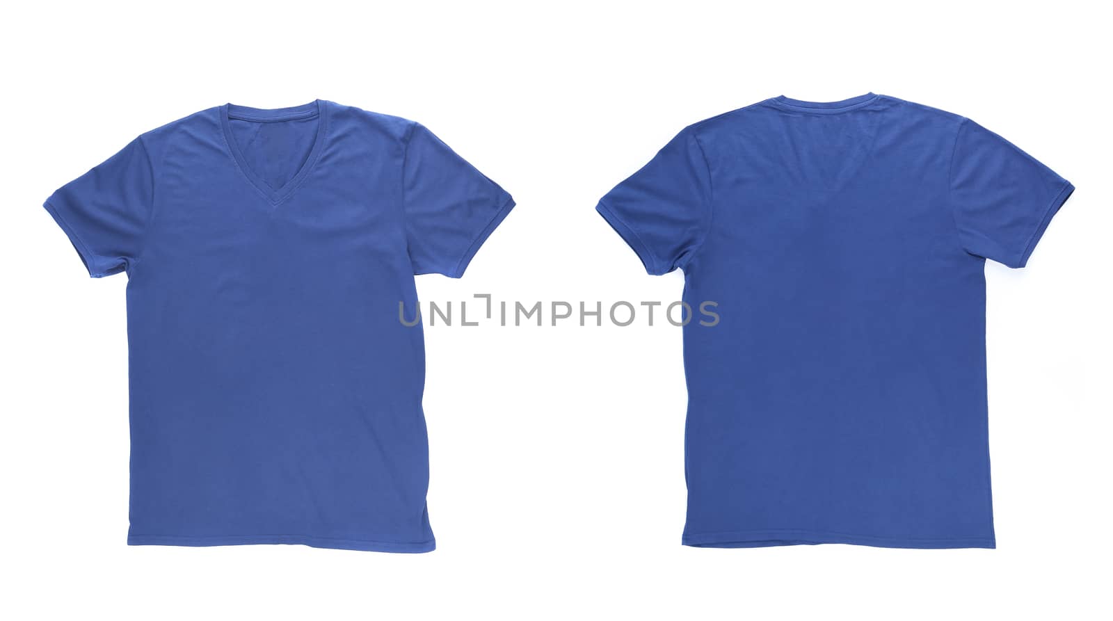 Men's blue T-shirt with clipping path by indigolotos