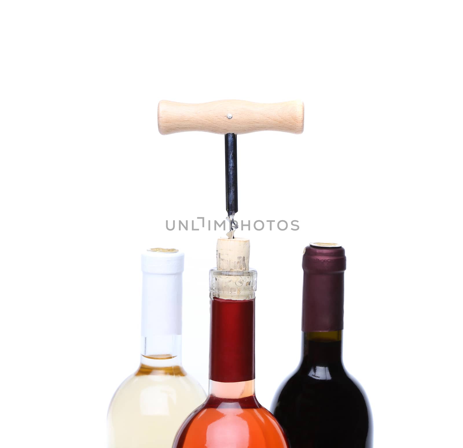 Opening three bottles of wine by indigolotos
