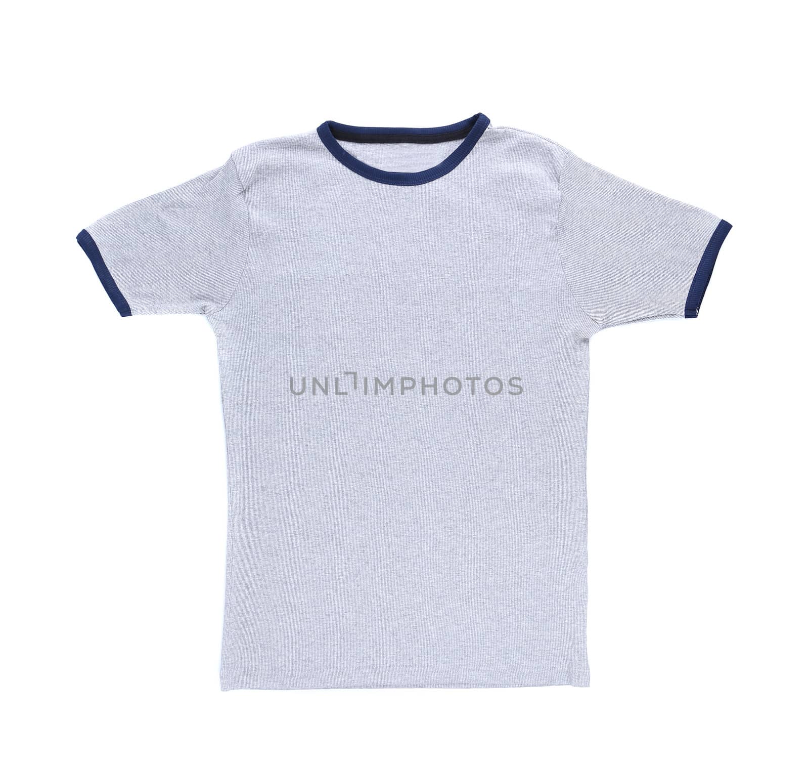 A white t-shirt isolated on a white background