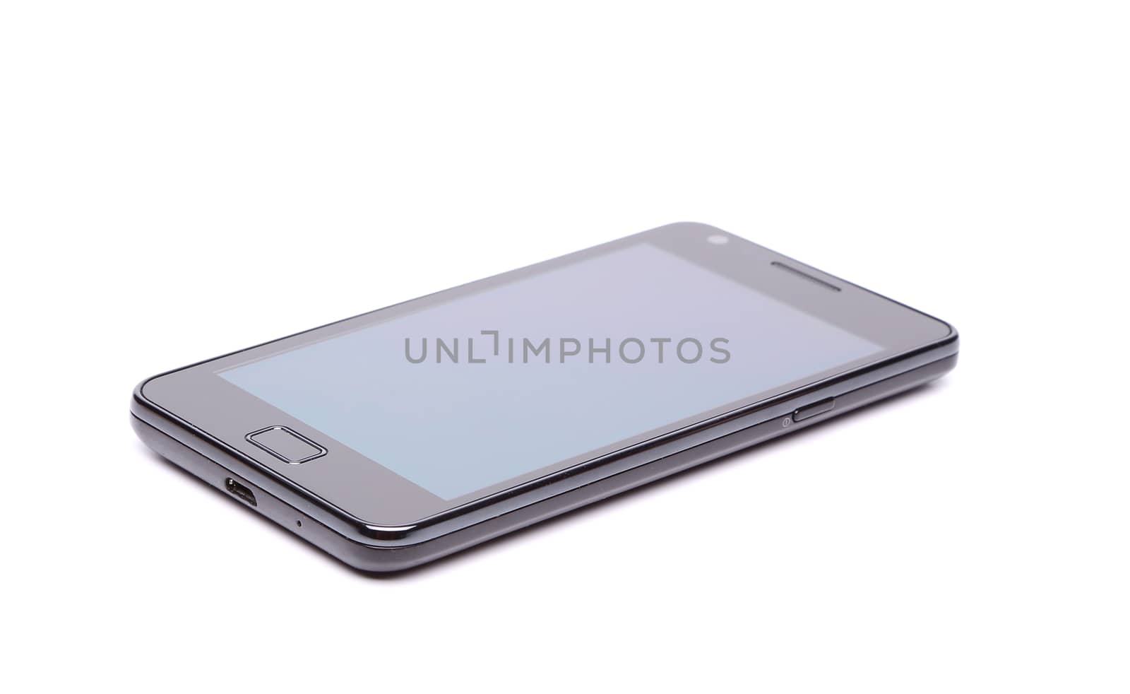 Mobile phone with clipping path on a white bacground