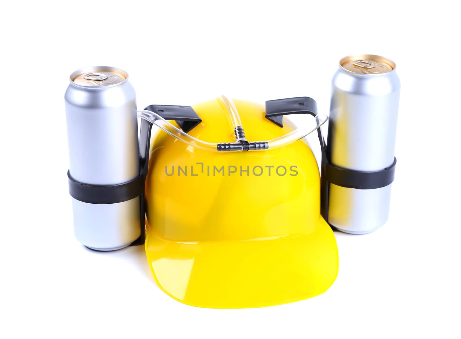 Hand free for drink on a white backgroun