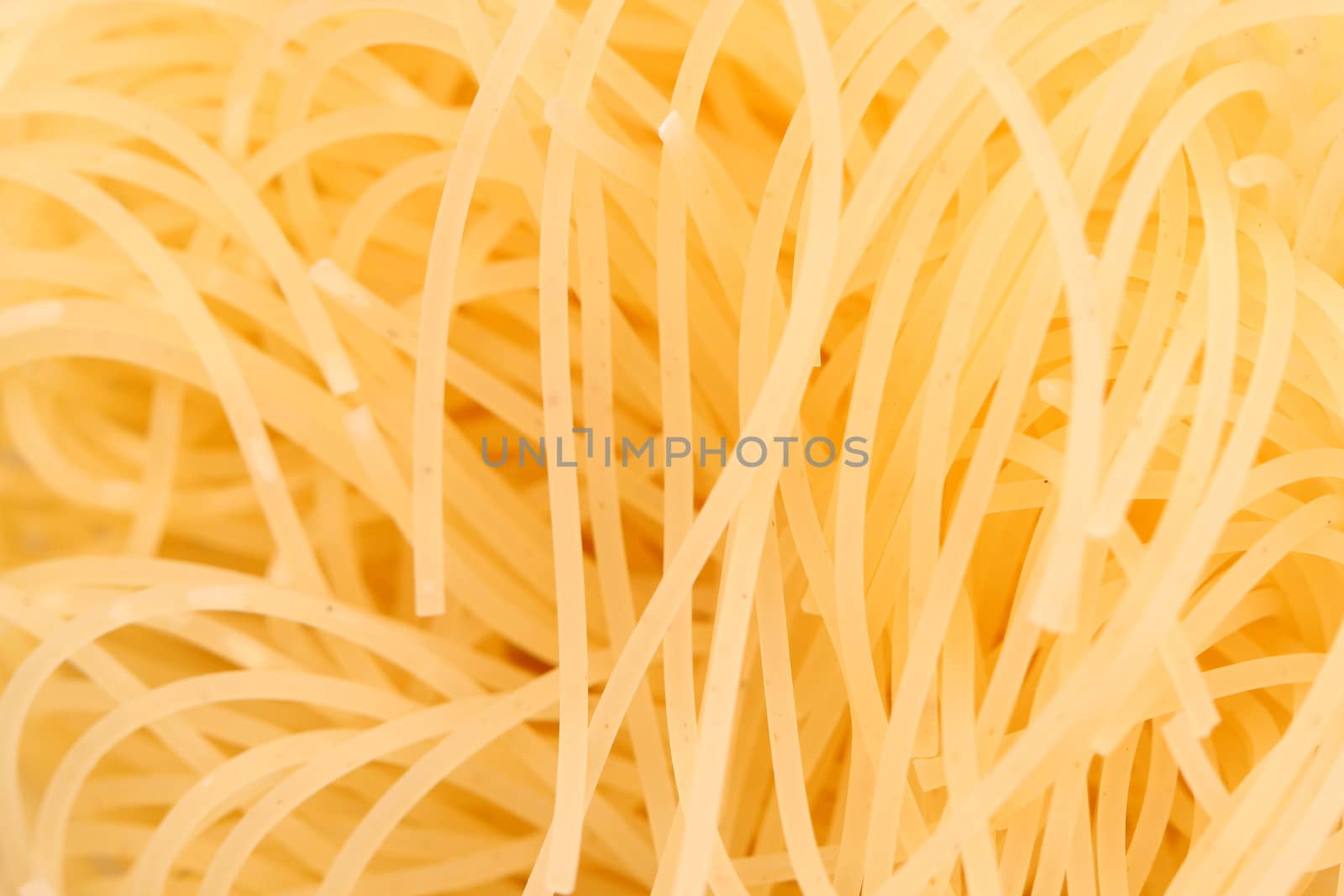 A background of pasta capelli d angelo close-up.